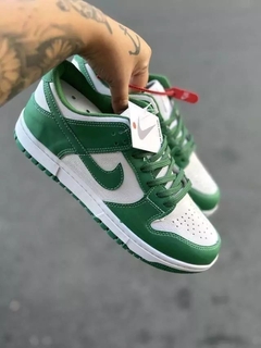 nike dunk low White Green