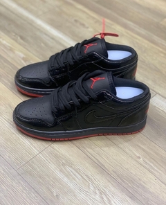 nike air jordan preto c sola vermelho
