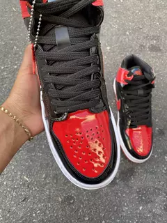 nike air Jordan verniz preto/ vermelho - comprar online