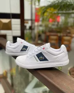 Lacoste europa original branco com azul