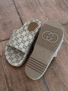 Chinelo Slide Gucci - Bege - Jc imports