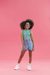 Short Jeans Com Bolso Aparente Estampado - comprar online