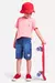 Bermuda Mini Jeans Elástico Cintura