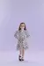 Vestido Manga Longa Estampada Com Gola Em Retilinea - comprar online