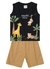 Conjunto bebê menino regata Safari Fofo - comprar online