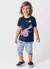 Pijama infantil menino com estampa brilha no escuro Bombeiro