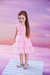 Vestido de Festa Infantil Rosa com Pérolas - comprar online