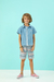 Camisa Jeans Com Recortes - koalak.kids