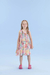 Vestido Estampado Com Babado Em Tule - comprar online