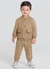 Conjunto infantil menino em moletom e sarja