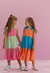 Vestido Duas Cores Estilo 3 Marias Com Alça E Babado
