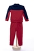 Conjunto De Blusão & Calça Jogger Em Moletom- Azul Marinho & Vermelho- Oliver na internet