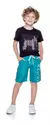 T-Shirt com Estampa Logo Técnica Espelhada