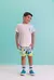 Bermuda Estampada Em Tactel Com Detalhe Contraste - comprar online