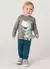 Camiseta Dinossauro em malha infantil menino