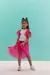 Conjunto Blusa Borboleta Com Manga Em Tule E Shorts Saia