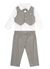 Conjunto bebê menino em sarja com linho - comprar online