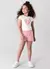 Conjunto infantil menina com blusa cropped Risca de Giz - comprar online