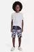 Boardshort Mini Hibisco com Recorte - comprar online