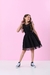 Vestido Poá Preto em Tule - loja online