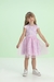 Vestido Com Sobreposição De Tule - koalak.kids