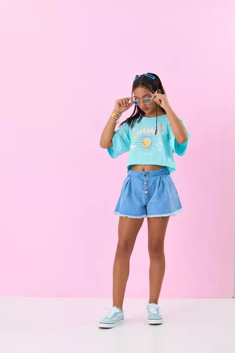 Shorts Curto Jeans Gode