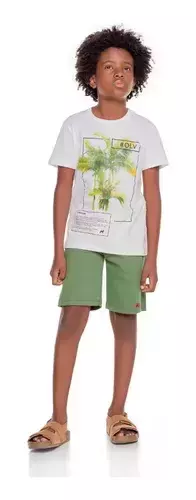 Conjunto T-shirt Coquieros e Bermuda de Moletom