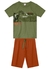 Conjunto infantil menino com camiseta e bermuda Dino - comprar online