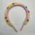 Tiara Mini Pompom Colorido