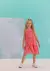 Vestido Canelado Com Tule Sobreposto