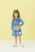Vestido Manga Longa Jeans Evasê - comprar online