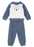 Conjunto fleece bordado bebê unissex na internet