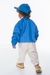 Conjunto De Casaco Com Recortes & Calça Jogger- Azul & Off White- Oliver - comprar online