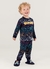 Pijama brilha no escuro em malha infantil