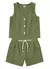 Conjunto sarja infantil menina com colete e shorts - comprar online