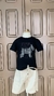 T-Shirt com Estampa Logo Técnica Espelhada - koalak.kids