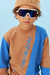 Conjunto de Moletom Marrom com Azul - comprar online