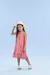 Vestido Estampado Em Tule Com Babado Aplicado