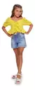 Short Godê em Jeans com Barra a Fio