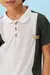 Imagem do Camiseta Gola Polo Com Recorte Central
