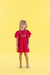 Vestido Manga Fluida Com Silk No Peito - comprar online