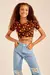 Cropped Estampa Oncita Preta