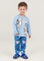 Pijama brilha no escuro em moletom infantil