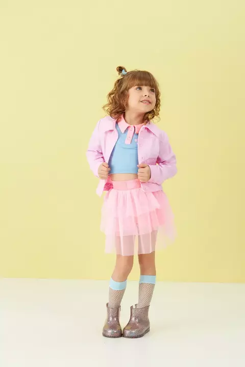 Jaqueta Candy Com Bolsos E Recortes