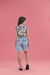 Cropped Estampado de Tule - comprar online