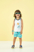 Bermuda Floral Azul - comprar online