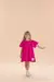 Vestido Manga Curta Com Pregas E Mangas Amplas - comprar online
