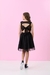 Vestido Poá Preto em Tule - comprar online