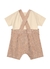 Conjunto Jardineira Bege e Marrom - comprar online