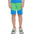 Bermuda Com Recortes- Verde & Azul - comprar online